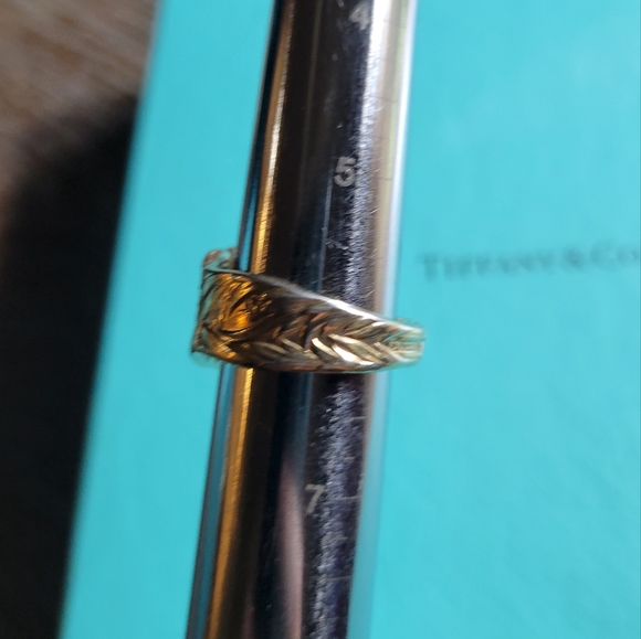 1880 Tiffany & Company Chrysanthemum Spoon Ring in Gold Vermeil #83 - Picture 8 of 8